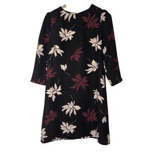 Ann Taylor Floral Shift Dress Womens Size 4 Career Party Event Day to Night